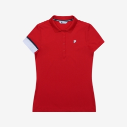 Fila Golf Basic - Naisten Poolopaita - Punainen | FI-38845